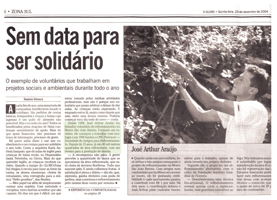 Reportagem Florescer - Jornal 1